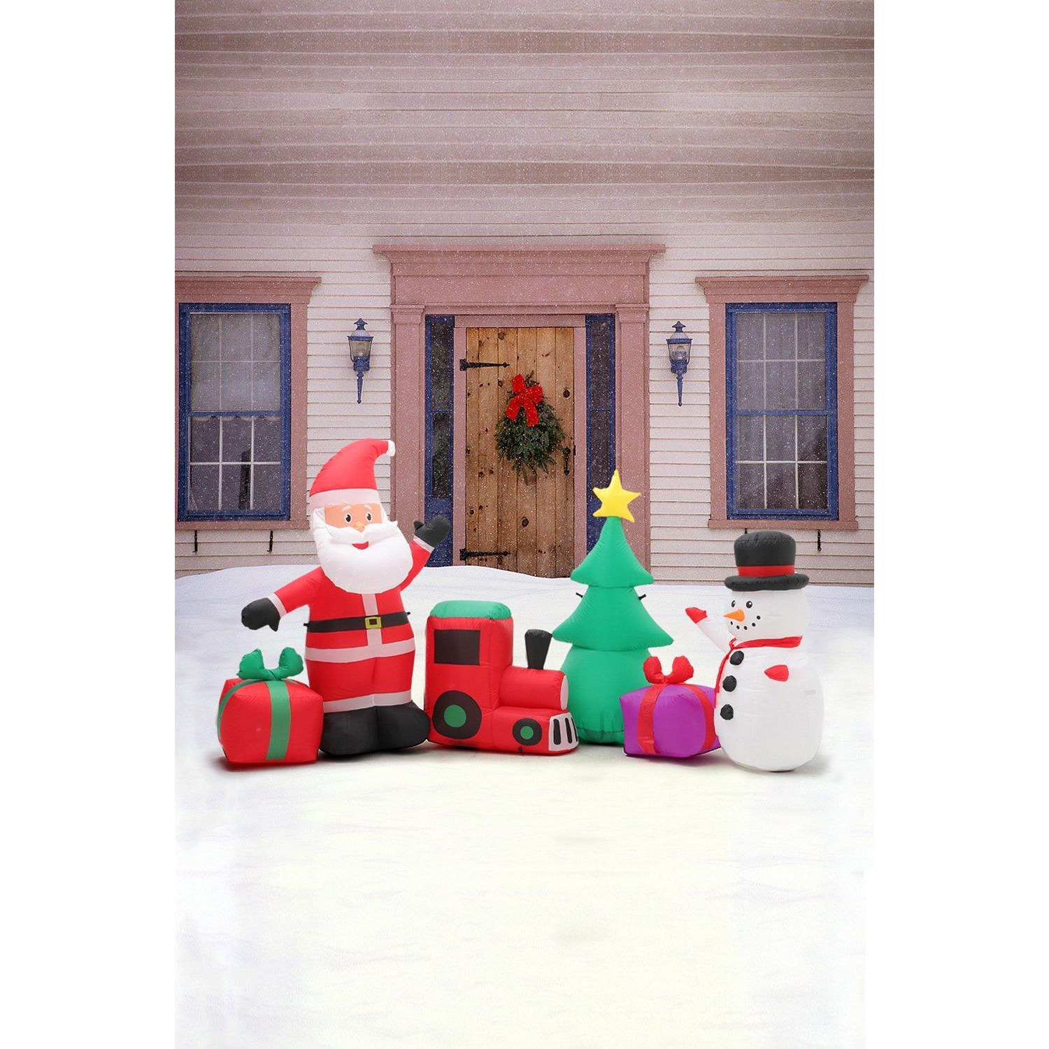 Inflatable Christmas Air Blown with LED Light Outdoor Decor - image 1