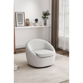 Upholstered Swivel Tub Chair - thumbnail 1