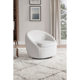 Upholstered Swivel Tub Chair - thumbnail 2