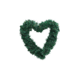 Artificial Heart-shaped Door Hanging Garland Christmas Decoration with Light String