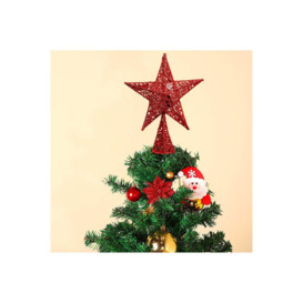 Wrought Iron Christmas Tree Topper Star Ornament Home Decor - thumbnail 3