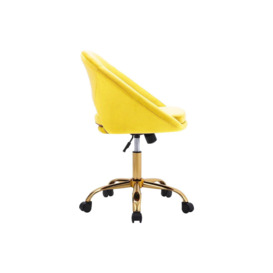 Velvet Swivel Office Task Chair - thumbnail 2