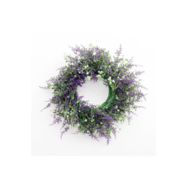 Artificial Lavender Flower Wreath for Door Window Decoration Christmas Decoration