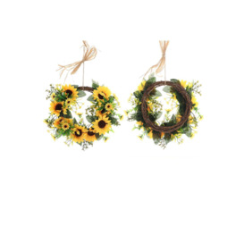 Artificial Sunflower Wreath Hanging Garland for Wedding Decoration - thumbnail 2
