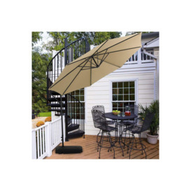 Outdoor Large 3M Cantilever Parasol with Fillable Base - thumbnail 2