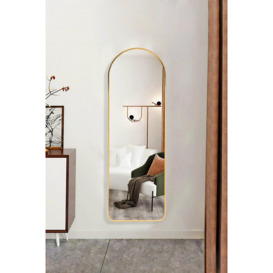40cm W x 120cm H Gold Arched Full Length Mirror