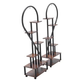 2 Pcs Half-Heart-Shaped Tiered Plant Stand - thumbnail 3