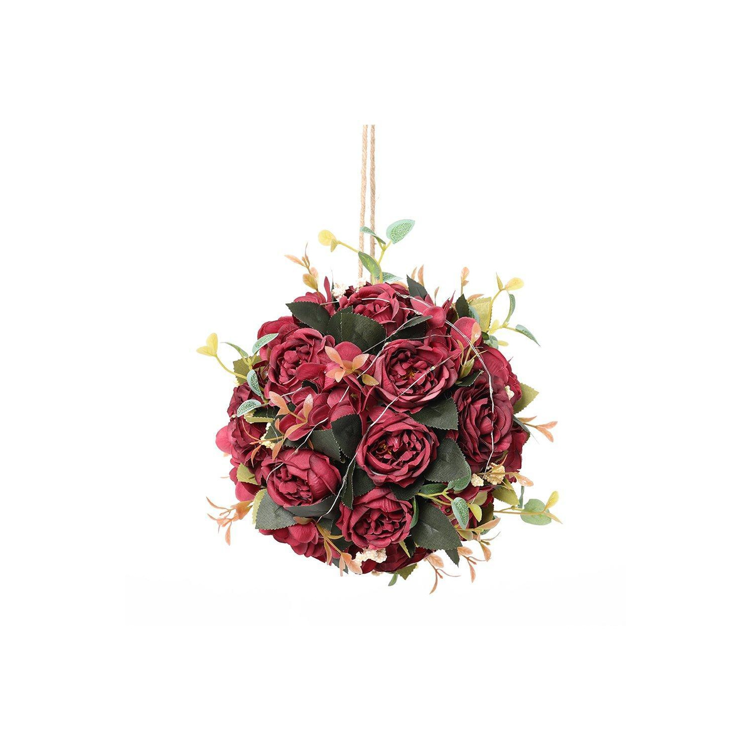 D20cm Artificial Hanging Rose Balls Wedding Flower Decoration - image 1