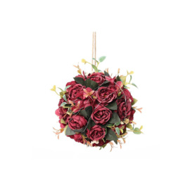 D20cm Artificial Hanging Rose Balls Wedding Flower Decoration - thumbnail 1
