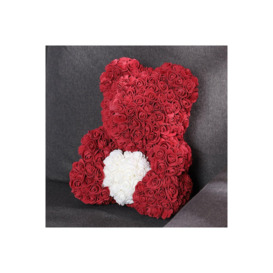 Artificial Rose Heart Teddy Bear with Gift Box - thumbnail 3