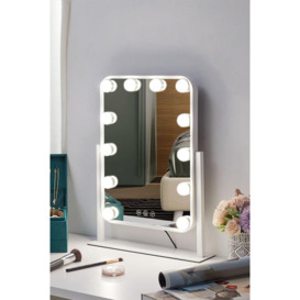 Adjustable Angle  Hollywood LED Makeup Mirror With 3 Color Light
