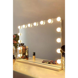 Touch Control Hollywood Makeup  Beauty Mirror With 3 Color Light - thumbnail 3