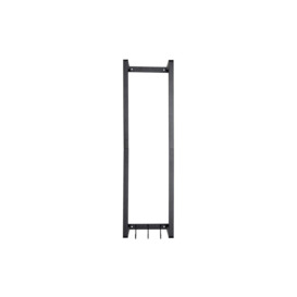 Modern Carbon Steel Wall Towel Rack with Hooks - thumbnail 3