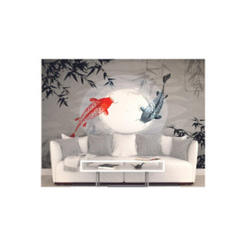 Watercolour Koi Wall Mural