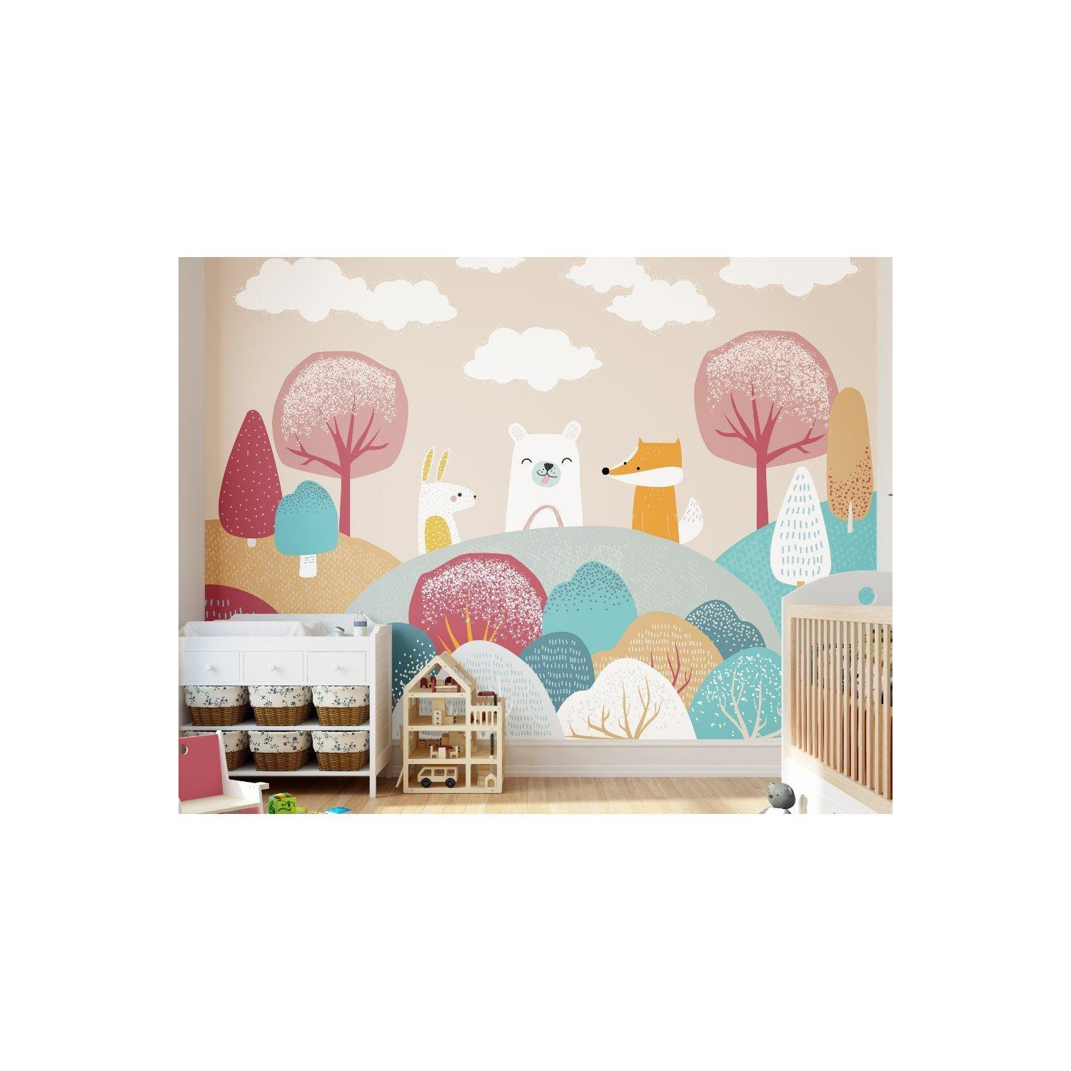 Woodland Friends Wall Mural - image 1