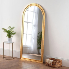 Boho Floor Arch Mirror Gold 170(h) x 80cm(w)