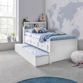 Venus Guest Bed With Drawers And Trundle With Orthopaedic Mattresses