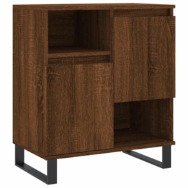 Sideboard Brown Oak 60x35x70 cm Engineered Wood - thumbnail 2