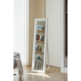 40*42*150cm Rectangle Modern Wood Beveled Floor Mirror - thumbnail 1