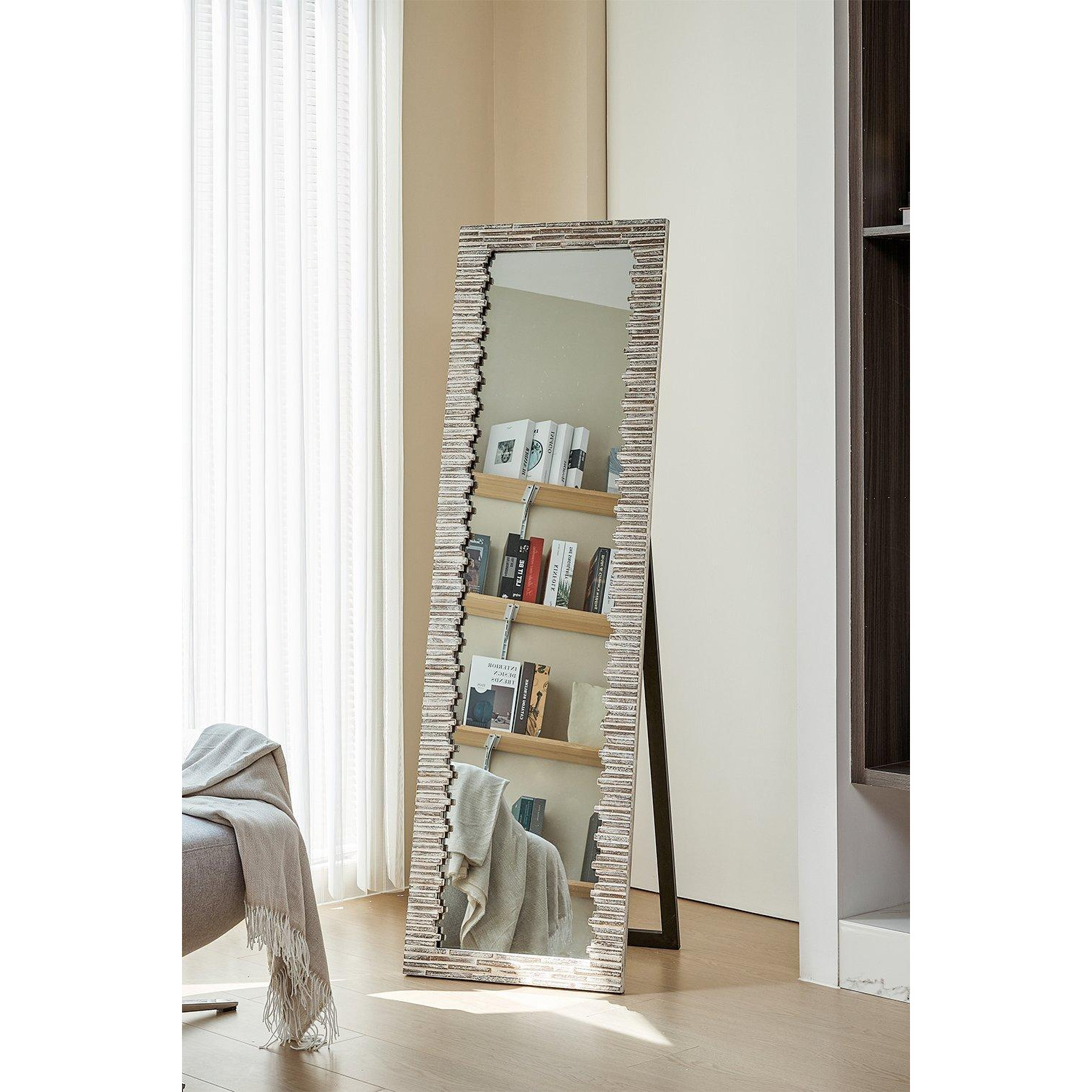50*170cm Rectangle Grey Full-Length Floor Mirror - image 1