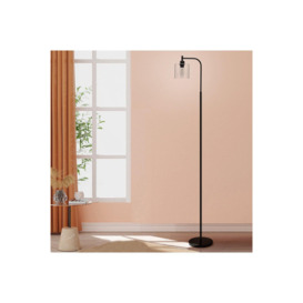 Minimalist Floor Lamp with Glass Lampshade - thumbnail 2
