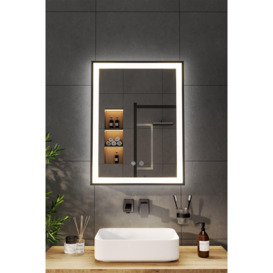 Single Door Fog Free LED Bathroom Mirror Cabinet