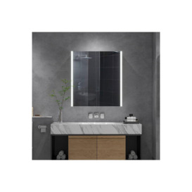 Wall Mount LED Bathroom Mirror Cabinet with Defogger, Shaver Socket - thumbnail 2