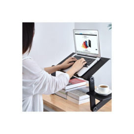 Adjustable Foldable Laptop Vented Table Computer Stand - thumbnail 2