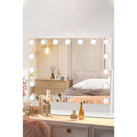 Large Hollywood Vanity Makeup Mirror with 3 Color Mode - thumbnail 2