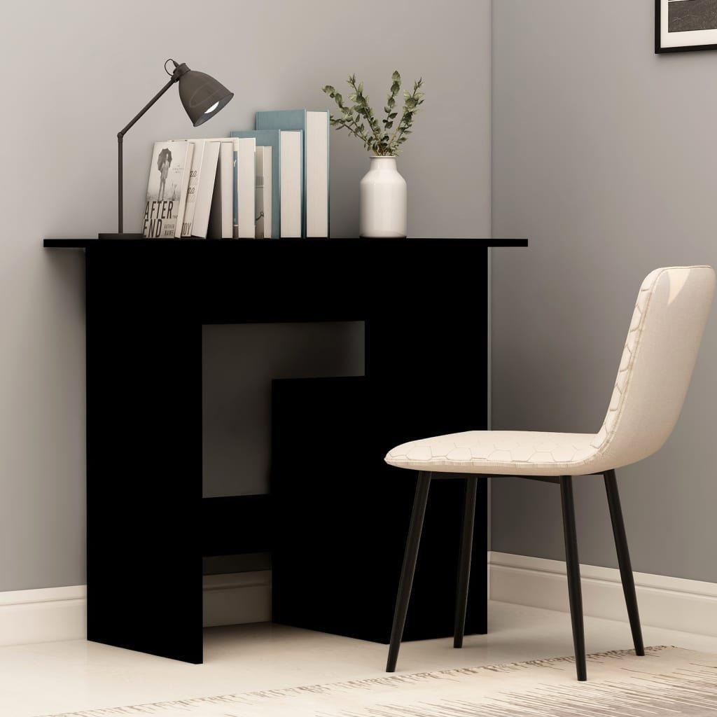 Desk Black 80x45x74 cm Engineered Wood - image 1