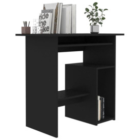 Desk Black 80x45x74 cm Engineered Wood - thumbnail 3