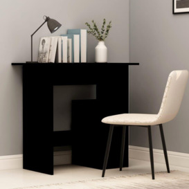 Desk Black 80x45x74 cm Engineered Wood - thumbnail 1