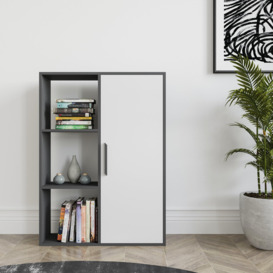 Patrick 3 Shelves and a Cabinet Bookcase