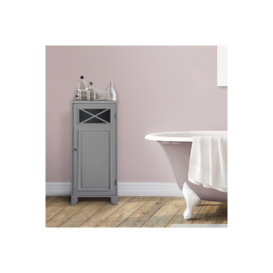 Bathroom Dawson Floor Cabinet With One Door Grey - thumbnail 2