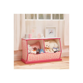 Pink Wooden Storage Drawers Toy Box Storage - thumbnail 3