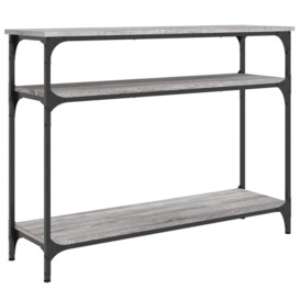 Console Table Grey Sonoma 100x29x75 cm Engineered Wood - thumbnail 2