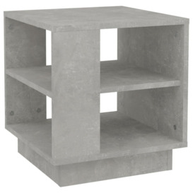 Coffee Table Concrete Grey 40x40x43 cm Engineered Wood - thumbnail 2