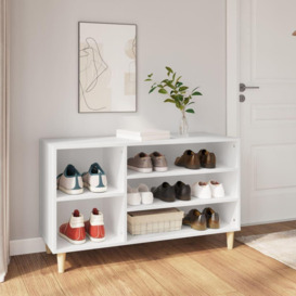 Shoe Cabinet White 102x36x60 cm Engineered Wood - thumbnail 1