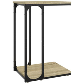Side Table Sonoma Oak 40x30x60 cm Engineered Wood - thumbnail 2