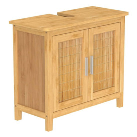 EISL Bathroom Base Cabinet Bamboo 67x28x60 cm - thumbnail 2