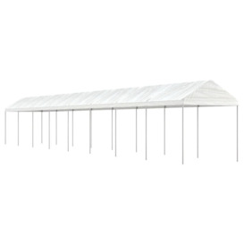 Gazebo with Roof White 17.84x2.28x2.69 m Polyethylene