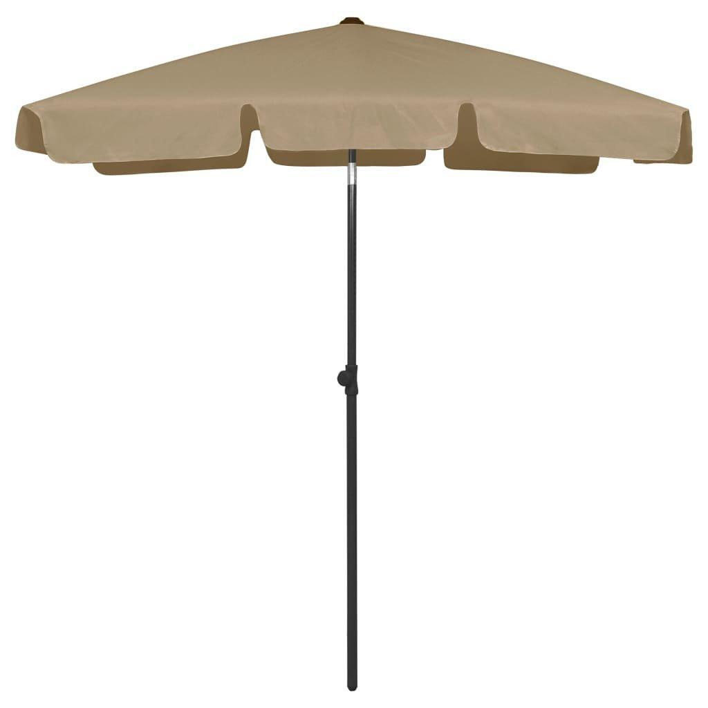 Beach Umbrella Taupe 180x120 cm - image 1