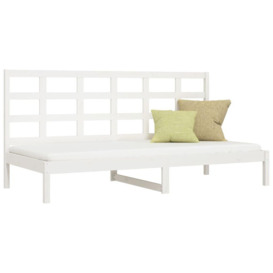 Day Bed White 90x200 cm Solid Wood Pine - thumbnail 3