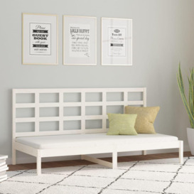 Day Bed White 90x200 cm Solid Wood Pine - thumbnail 1