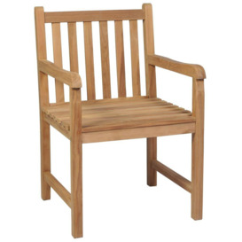 Outdoor Chairs 8 pcs Solid Teak Wood - thumbnail 2