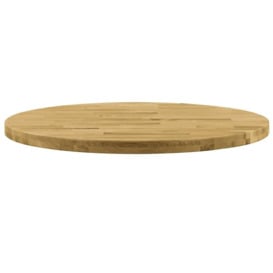 Table Top Solid Oak Wood Round 44 mm 400 mm - thumbnail 2
