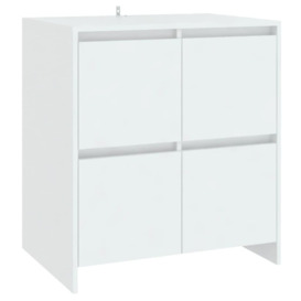 Sideboard White 70x41x75 cm Engineered Wood - thumbnail 2