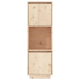 Highboard 38x35x117 cm Solid Wood Pine - thumbnail 3