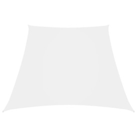 Sunshade Sail Oxford Fabric Trapezium 3/5x4 m White - thumbnail 1