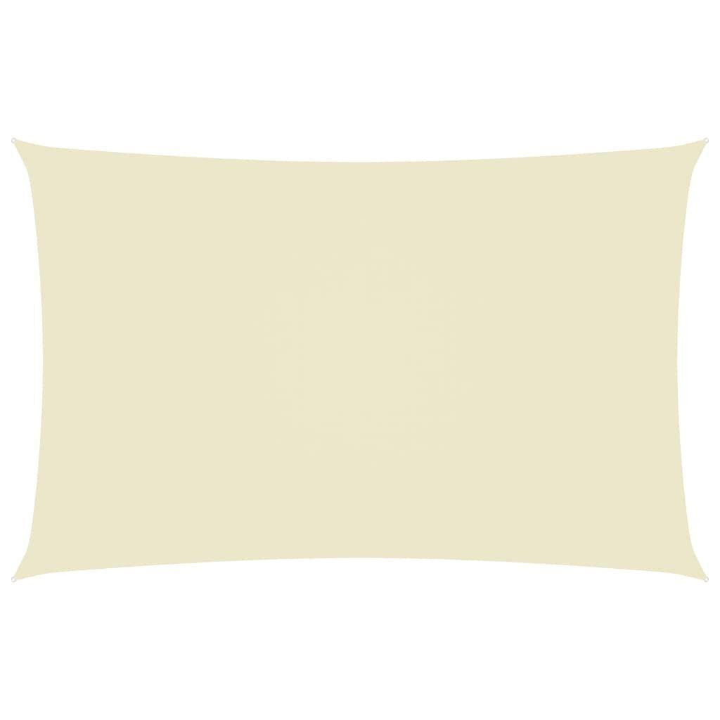 Sunshade Sail Oxford Fabric Rectangular 3x6 m Cream - image 1